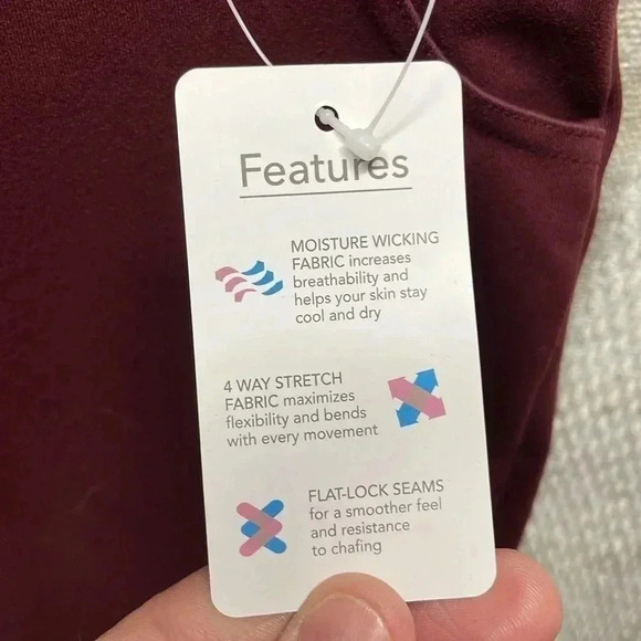 Yogipace,Belt Loops,Women's Regular Straight Leg Yoga Dress Pants Size Small NWT - Picture 3 of 8